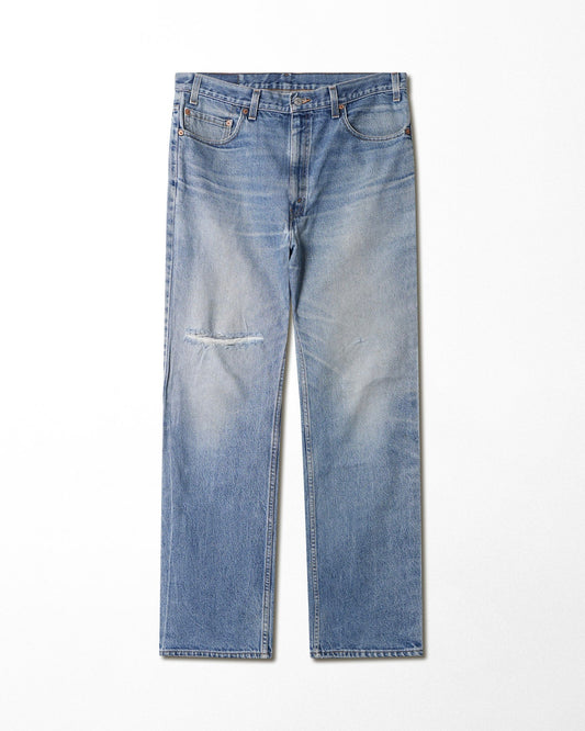 LEVI'S 517 MID-WASH FADED DISTRESSED JEANS