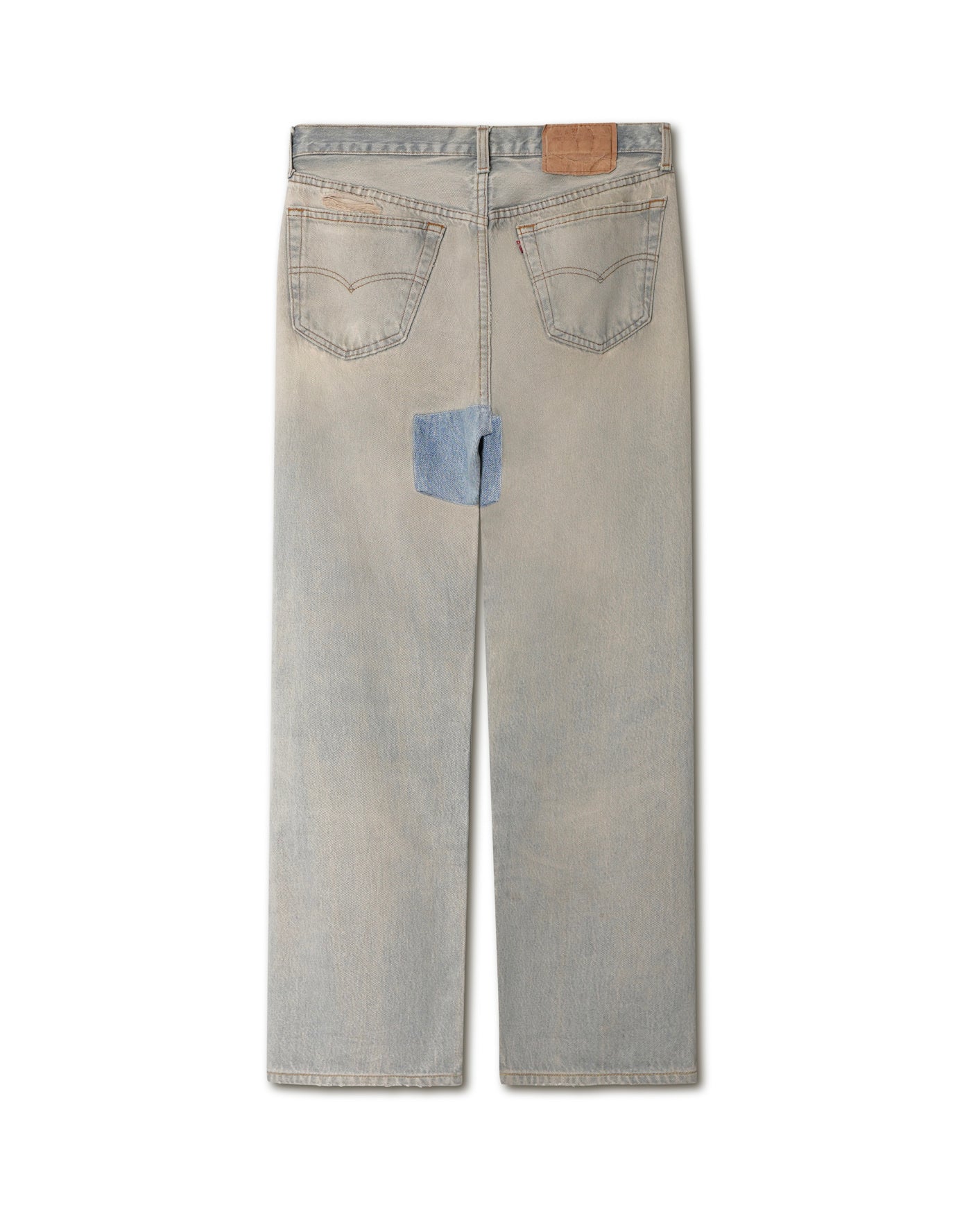 LEVI'S 501 LIGHT WASHED FADED JEANS