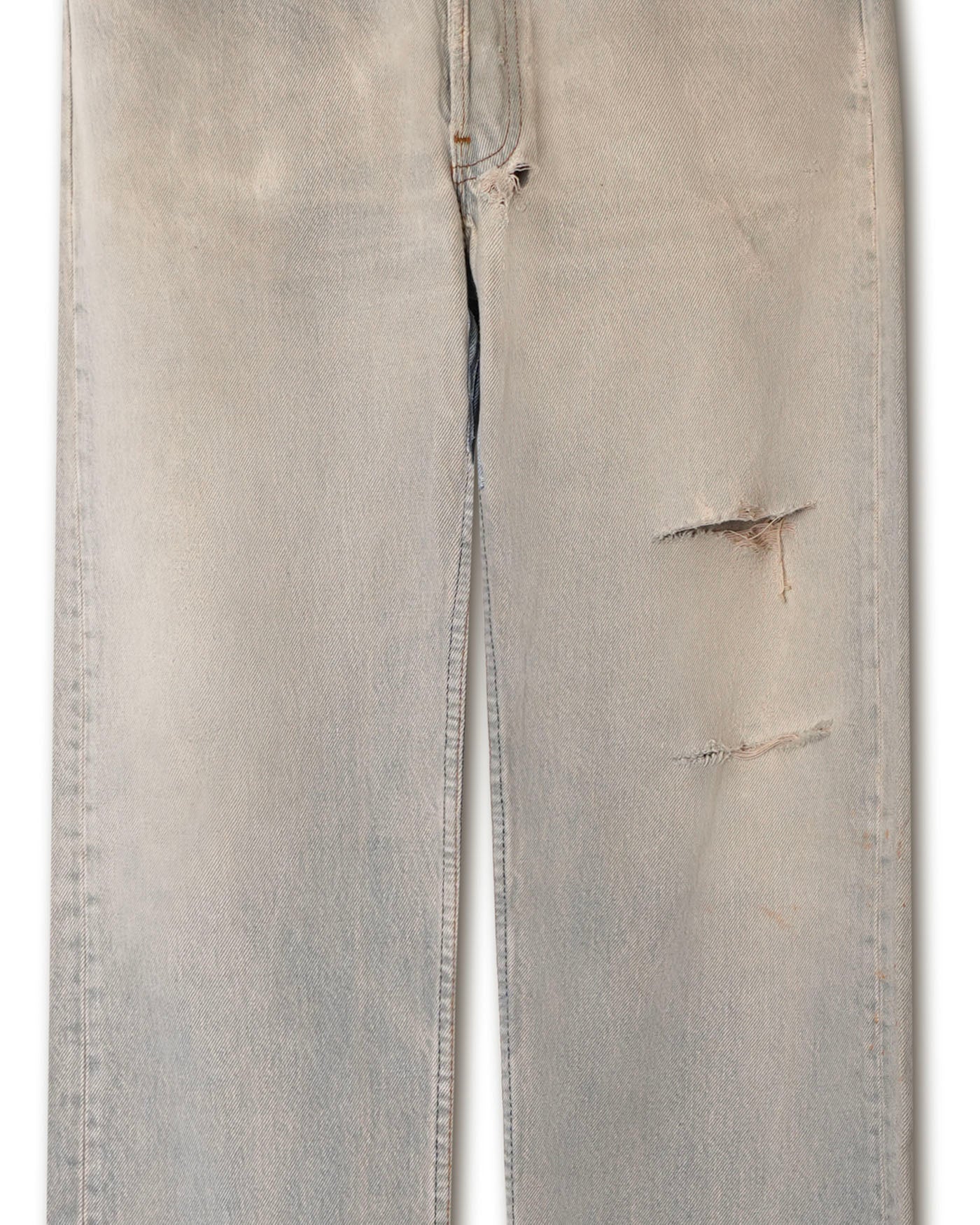 LEVI'S 501 LIGHT WASHED FADED JEANS