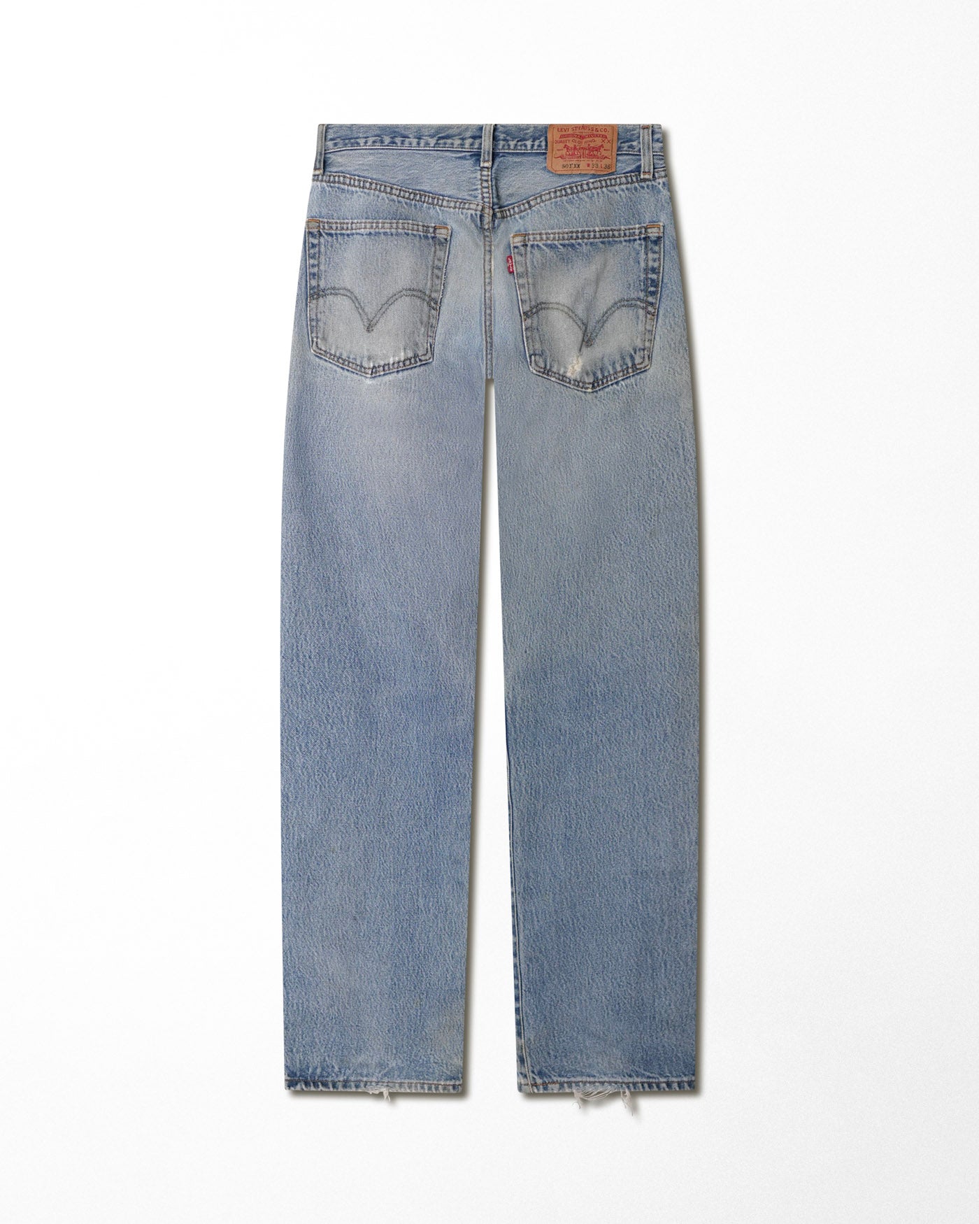 LEVI'S 501XX LIGHT WASH JEANS