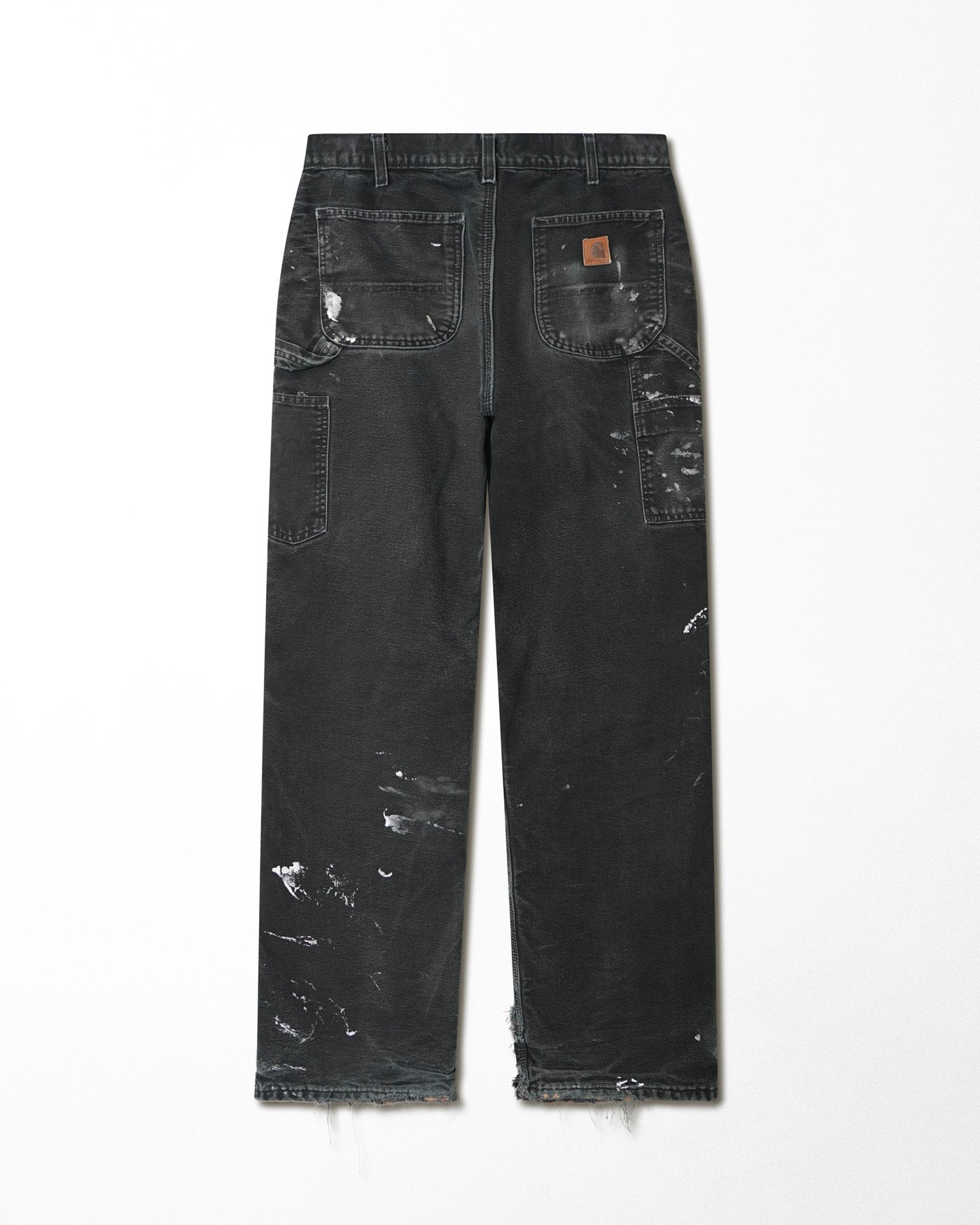 CARHARTT BLACK FADED STAINED LINED PANTS