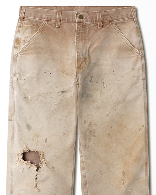 CARHARTT BEIGE STAINED PANTS