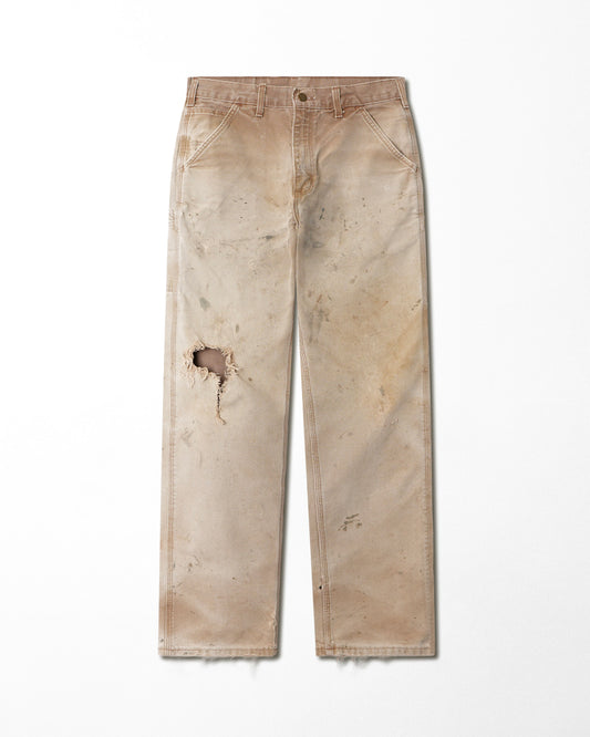 CARHARTT BEIGE STAINED PANTS