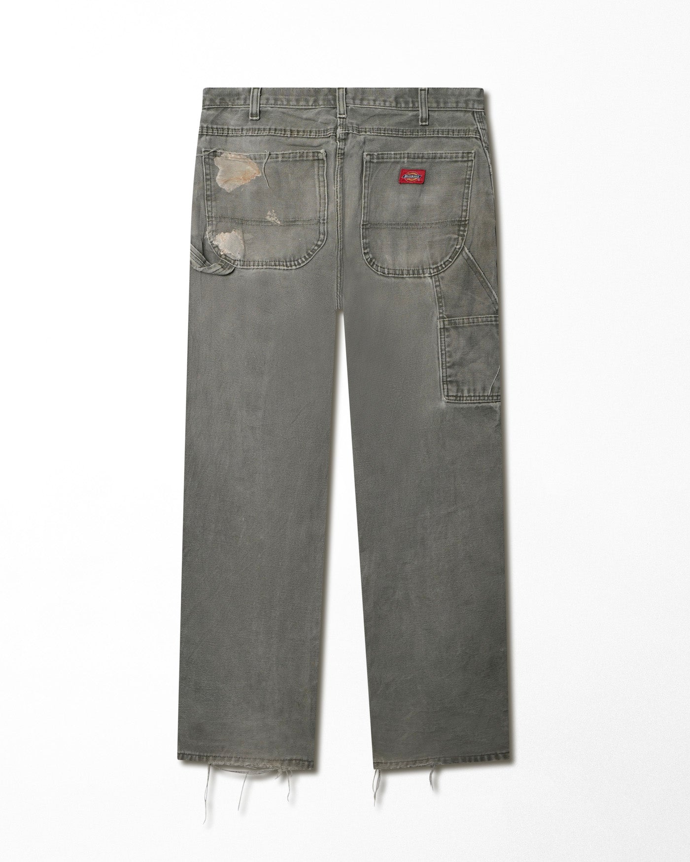 DICKIES GREY DISTRESSED WORK PANTS