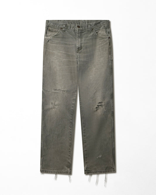 DICKIES GREY DISTRESSED WORK PANTS