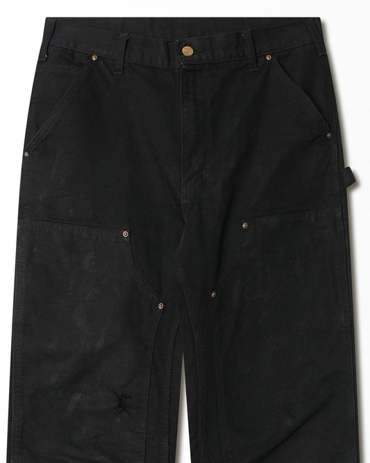 CARHARTT BLACK DOUBLE KNEE PANTS