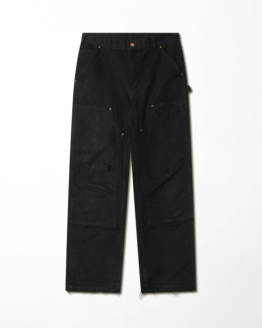 CARHARTT BLACK DOUBLE KNEE PANTS