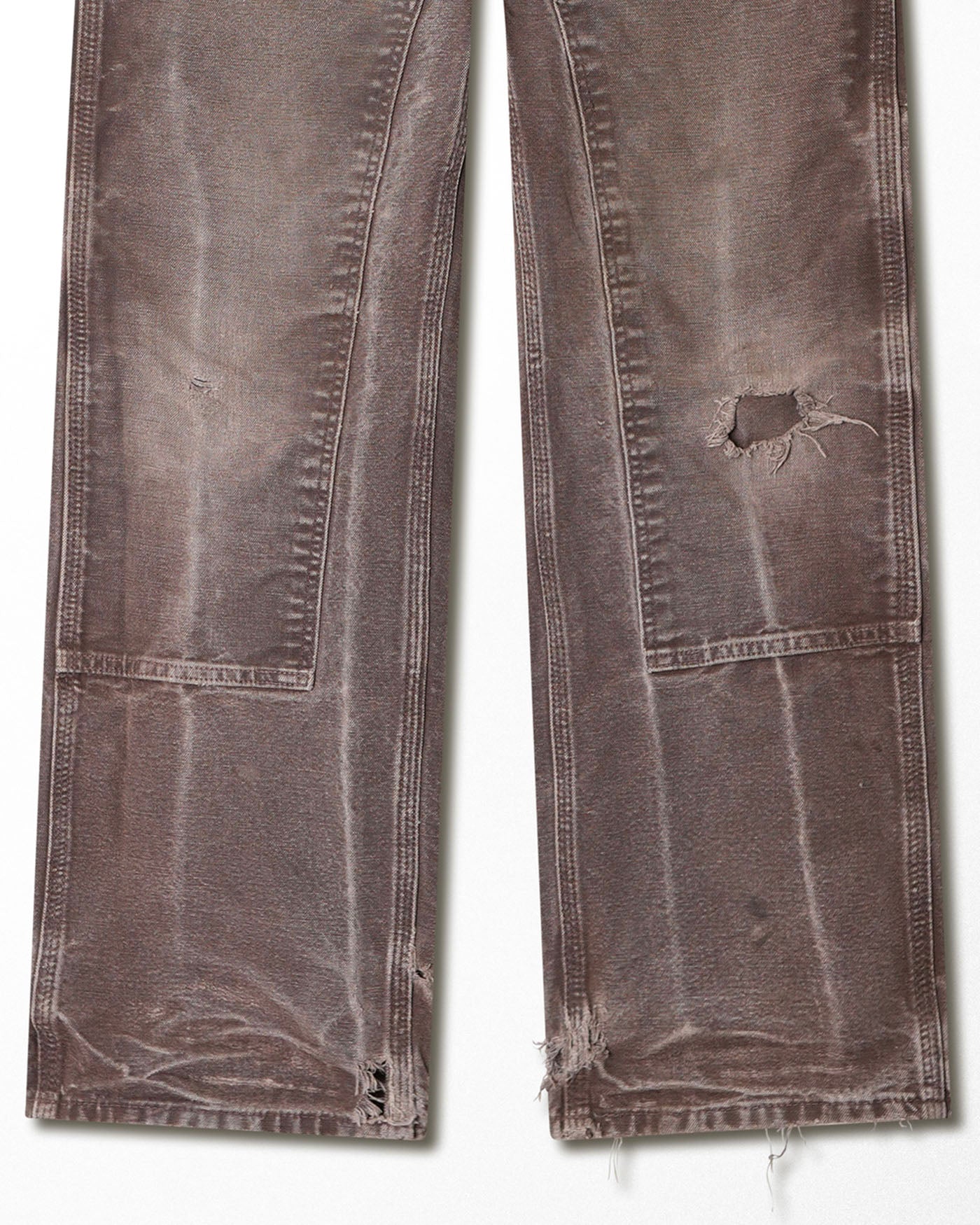 CARHARTT BROWN FADED DOUBLE KNEE PANTS