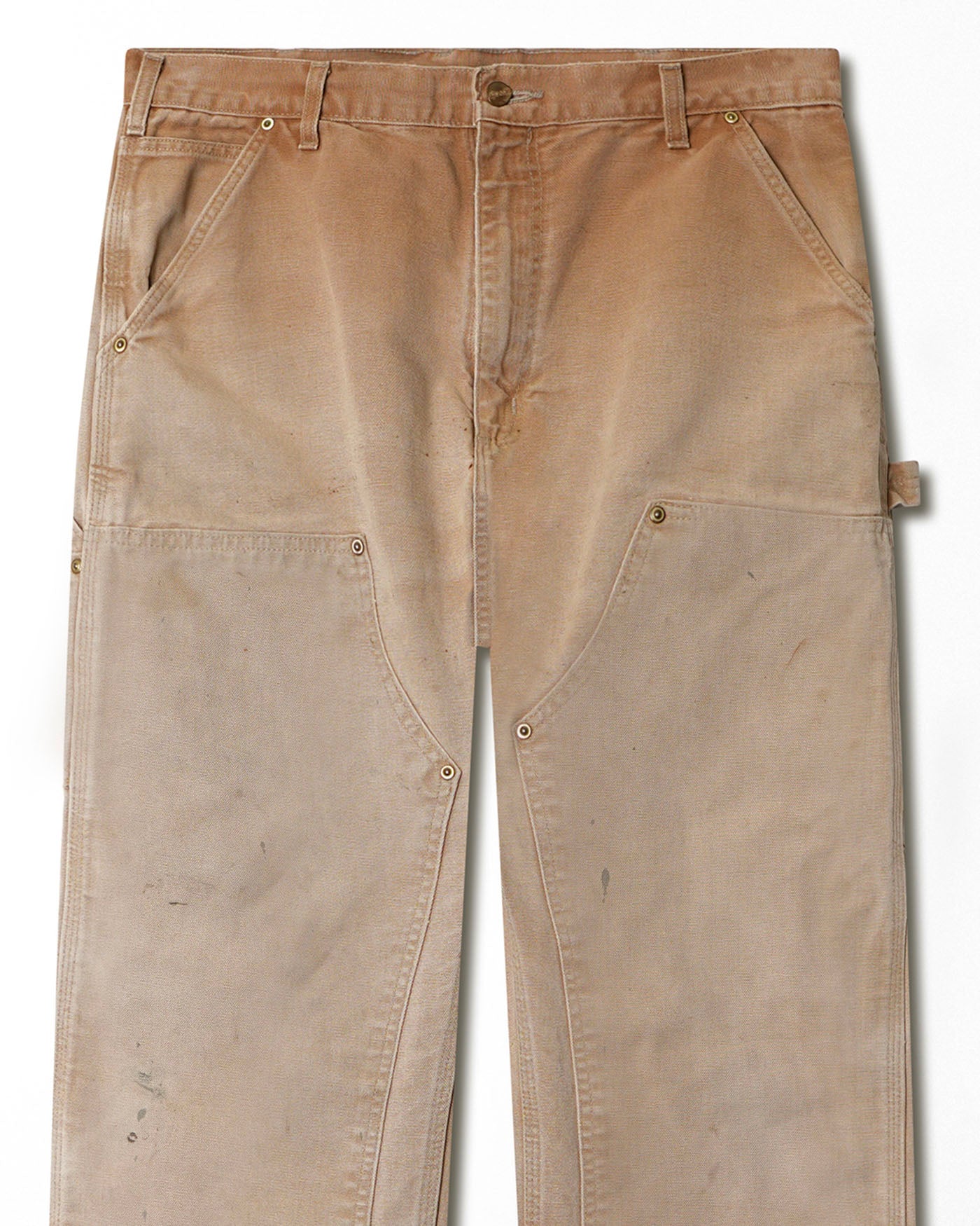 CARHARTT BEIGE FADED DOUBLE KNEE PANTS