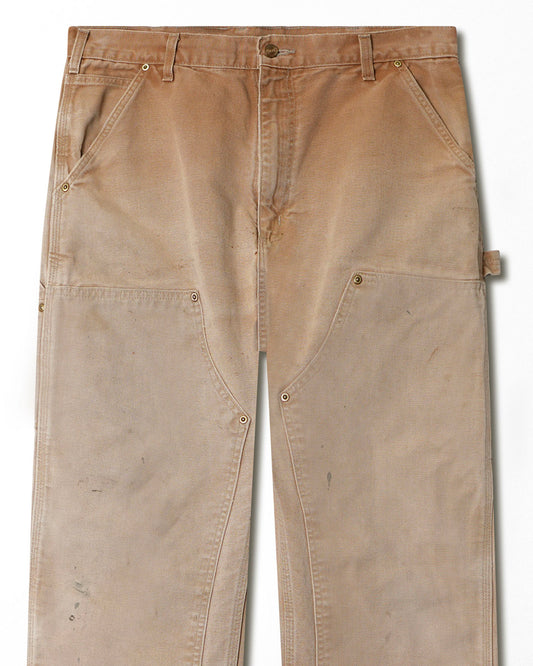 CARHARTT BEIGE FADED DOUBLE KNEE PANTS