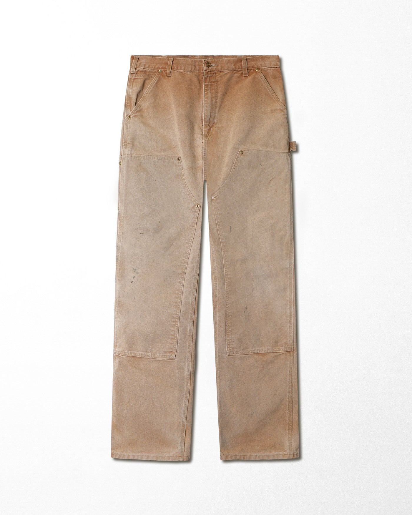 CARHARTT BEIGE FADED DOUBLE KNEE PANTS