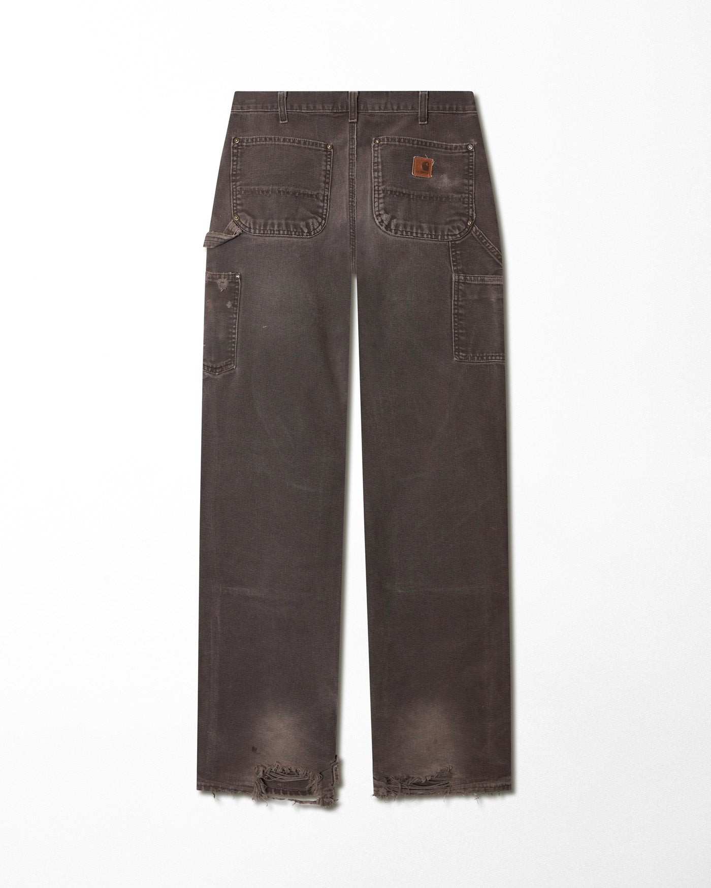 CARHARTT BROWN FADED DOUBLE KNEE PANTS