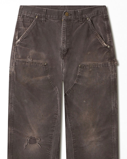 CARHARTT BROWN FADED DOUBLE KNEE PANTS