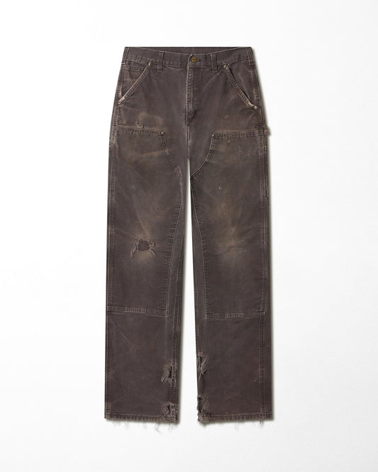 CARHARTT BROWN FADED DOUBLE KNEE PANTS