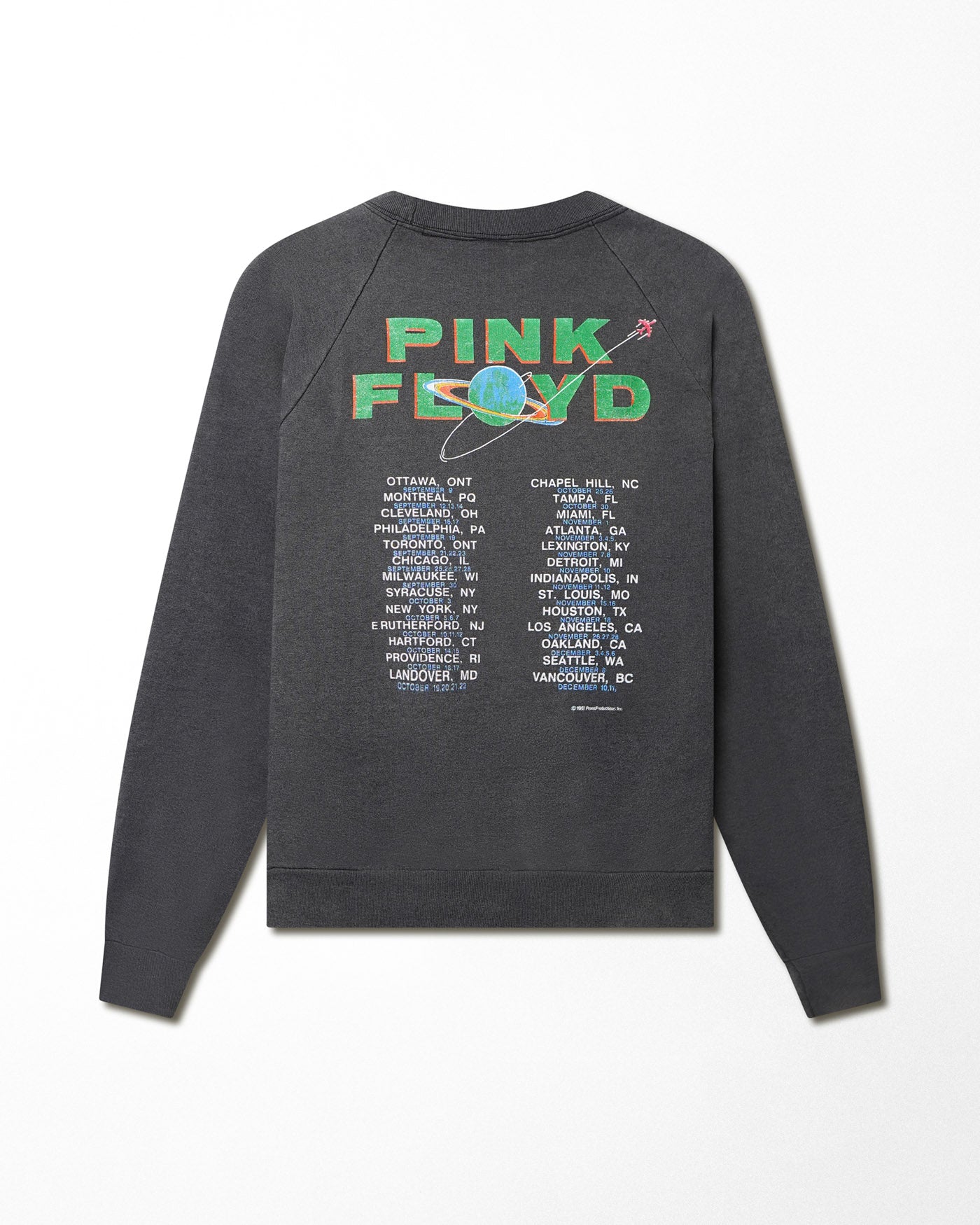 TENNESSEE RIVER "PINK FLOYD" GREY FADED SWEATER