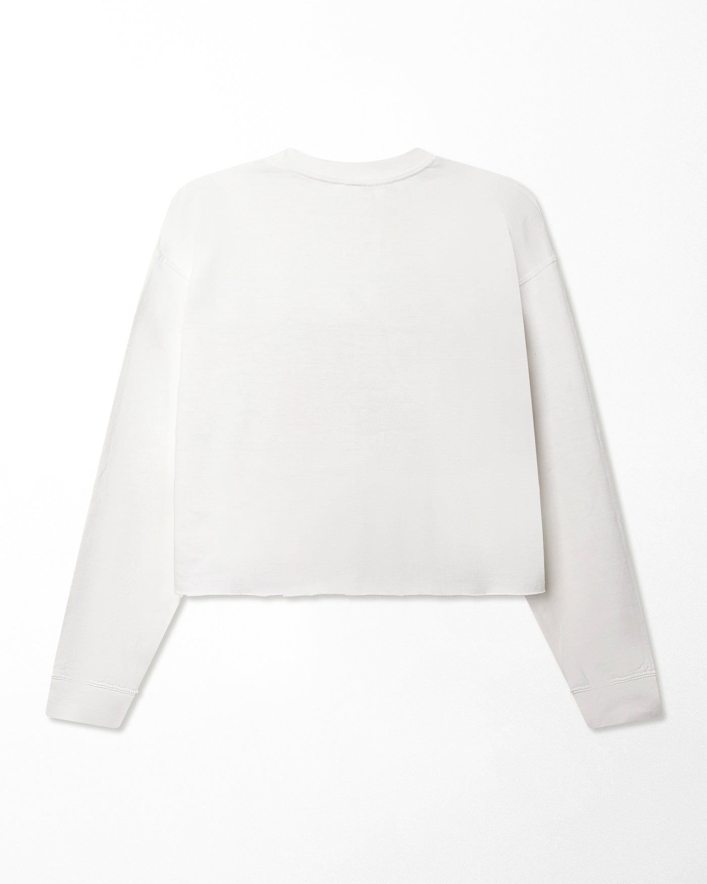"APHEX TWIN" WHITE CROPPED SWEATER