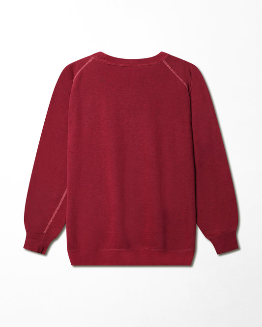 BURGUNDY RAGLAN SWEATER