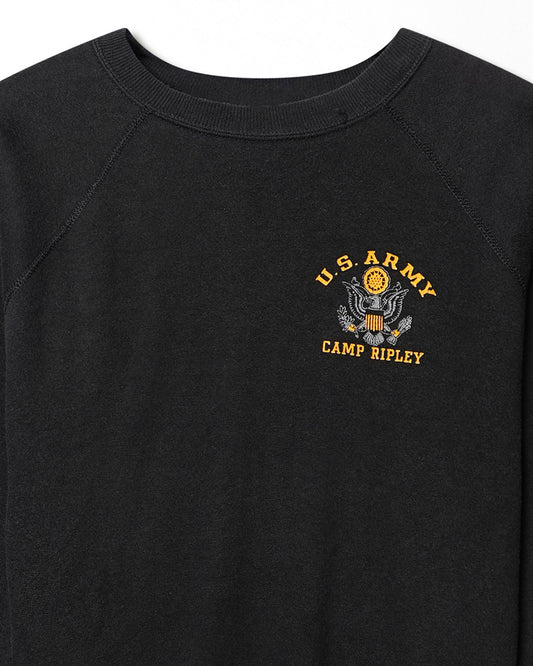 US ARMY "CAMP RIPLEY" BLACK SWEATER