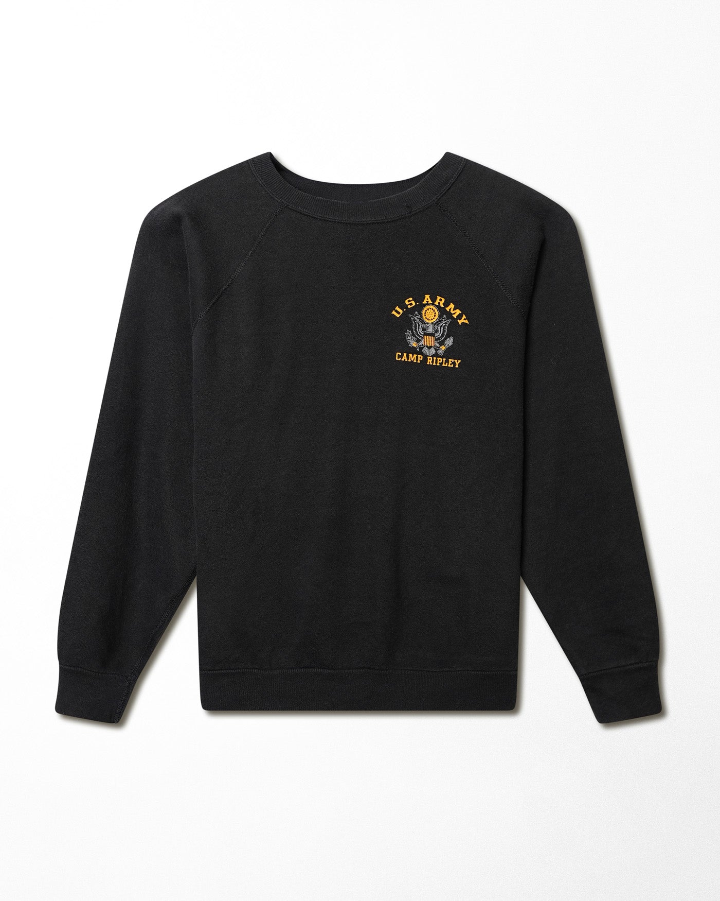 US ARMY "CAMP RIPLEY" BLACK SWEATER