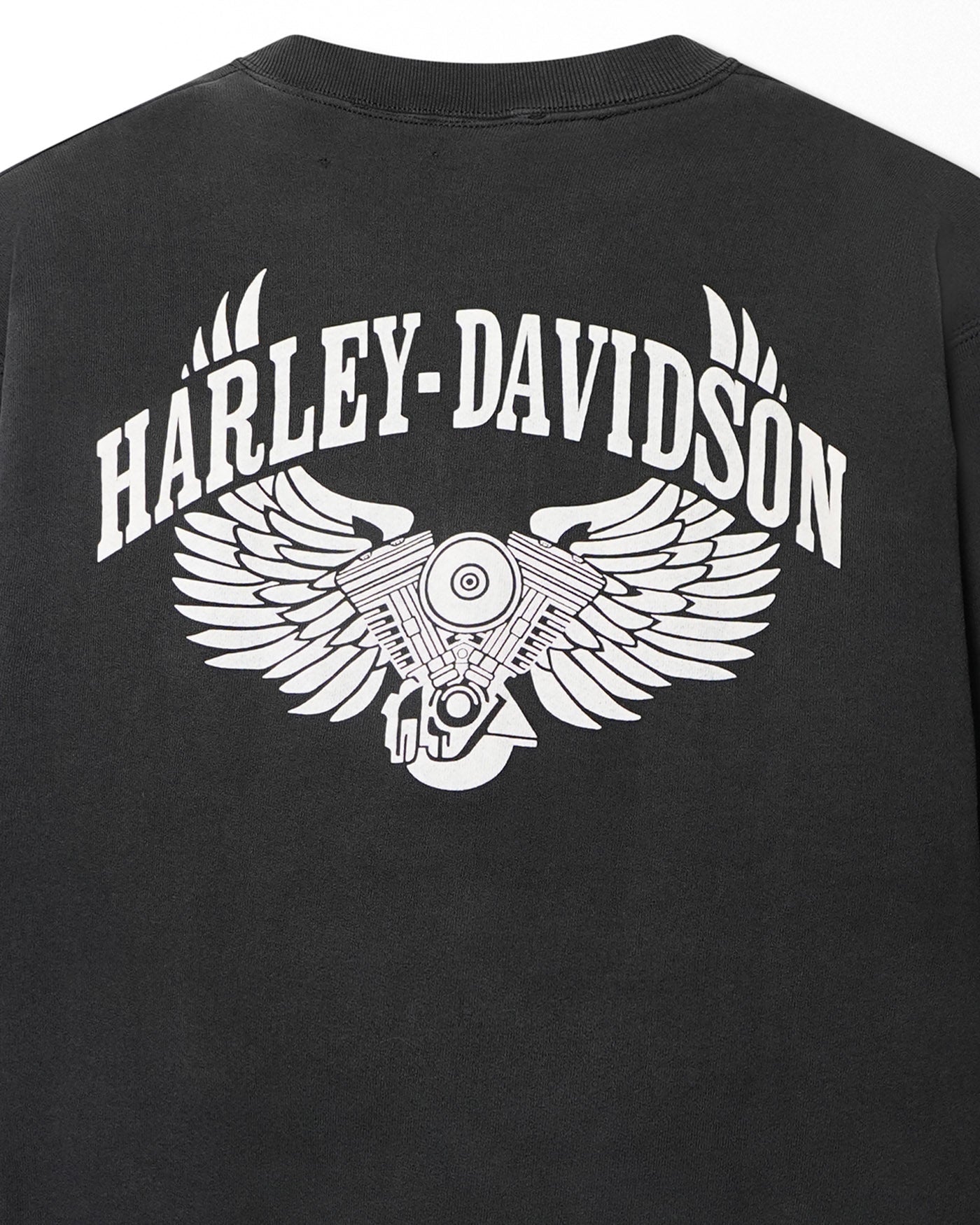 FRUIT OF THE LOOM HARLEY DAVIDSON "MILWAUKEE IRON" BLACK SWEATER