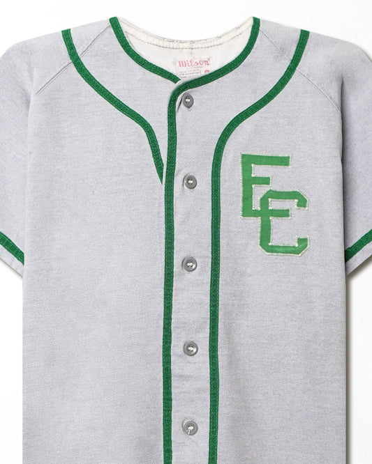 WILSON "AMERIO DRUGS" GRAY AND GREEN BASEBALL JERSEY