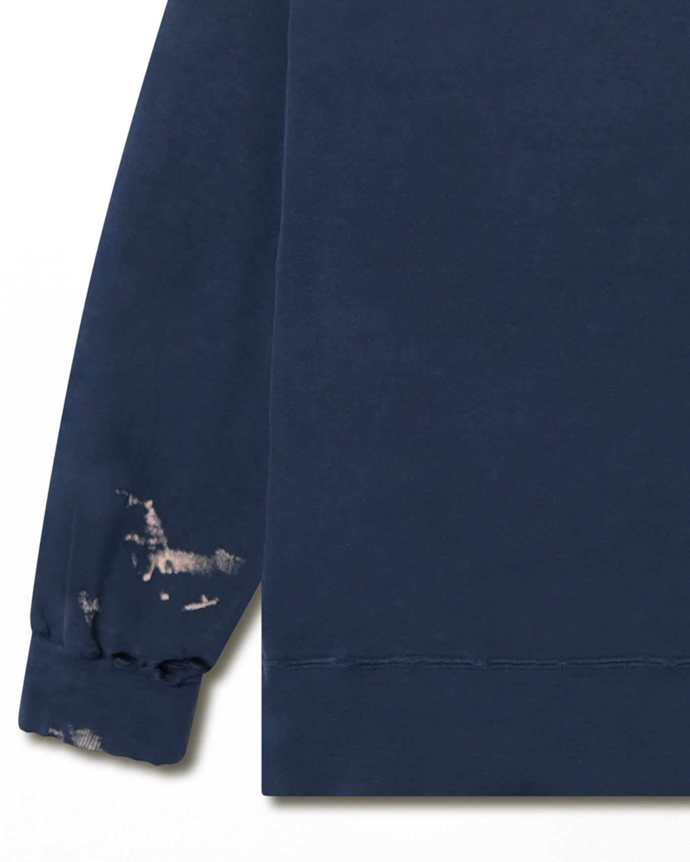 CHAMPION "DENISON UNIVERSITY" BLUE DISTRESSED SWEATER