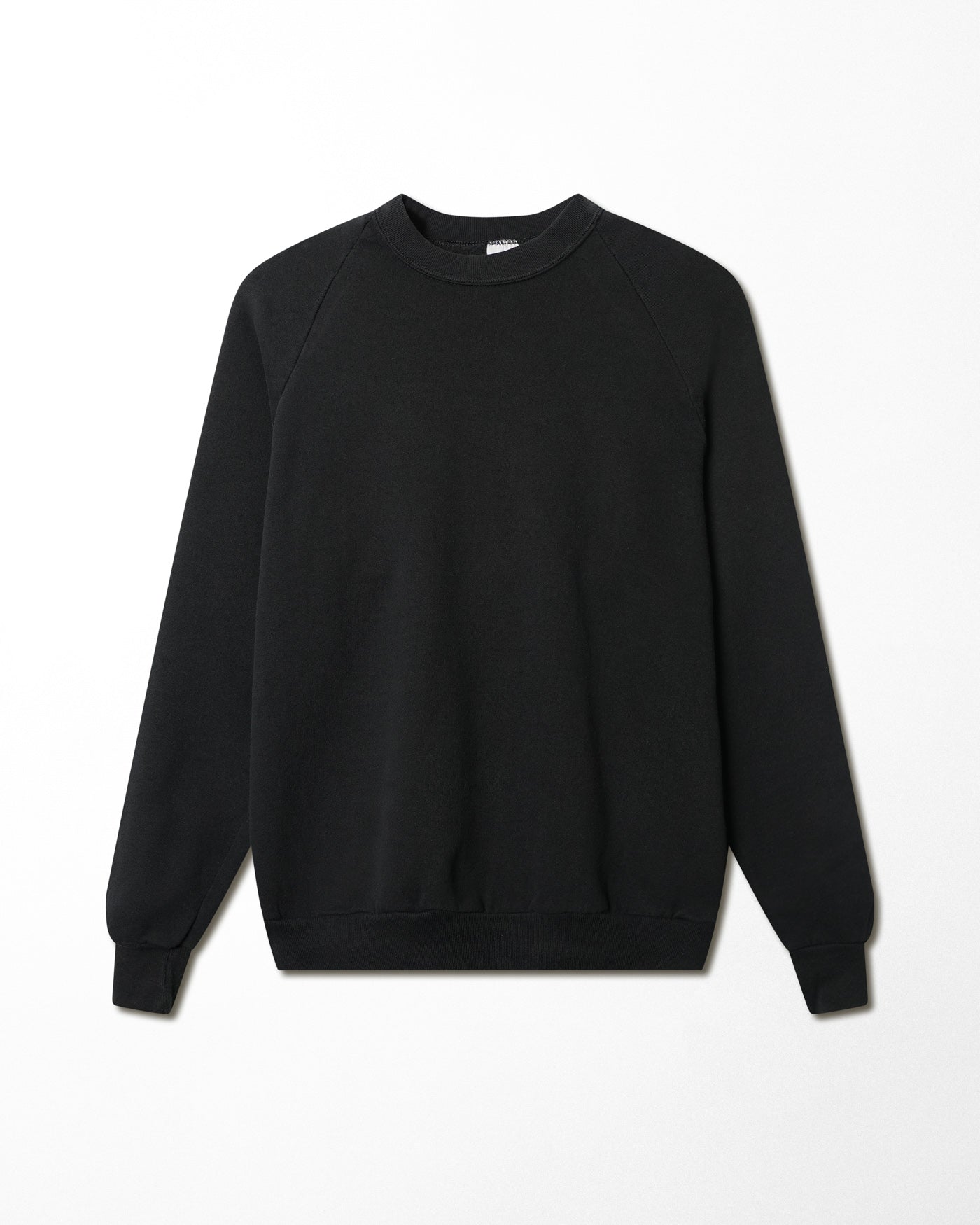 JERZEES BLACK RAGLAN SWEATER