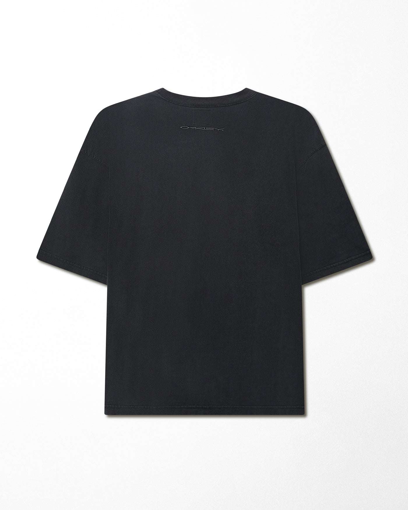 OAKLEY LOGO EMBROIDERY BLACK T-SHIRT