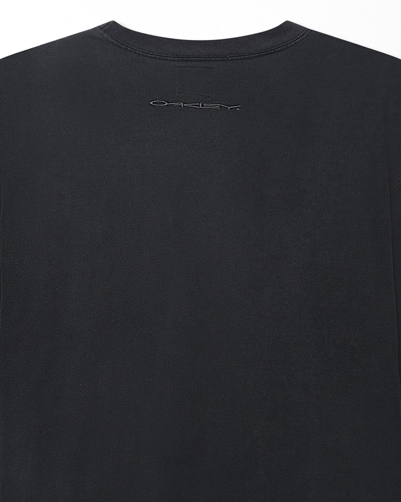 OAKLEY LOGO EMBROIDERY BLACK T-SHIRT