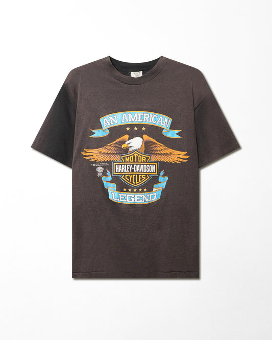 SSI "HARLEY DAVIDSON" BLACK FADED T-SHIRT