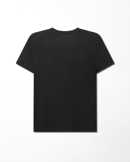 FRUIT OF THE LOOM BLACK FADED POCKET T-SHIRT