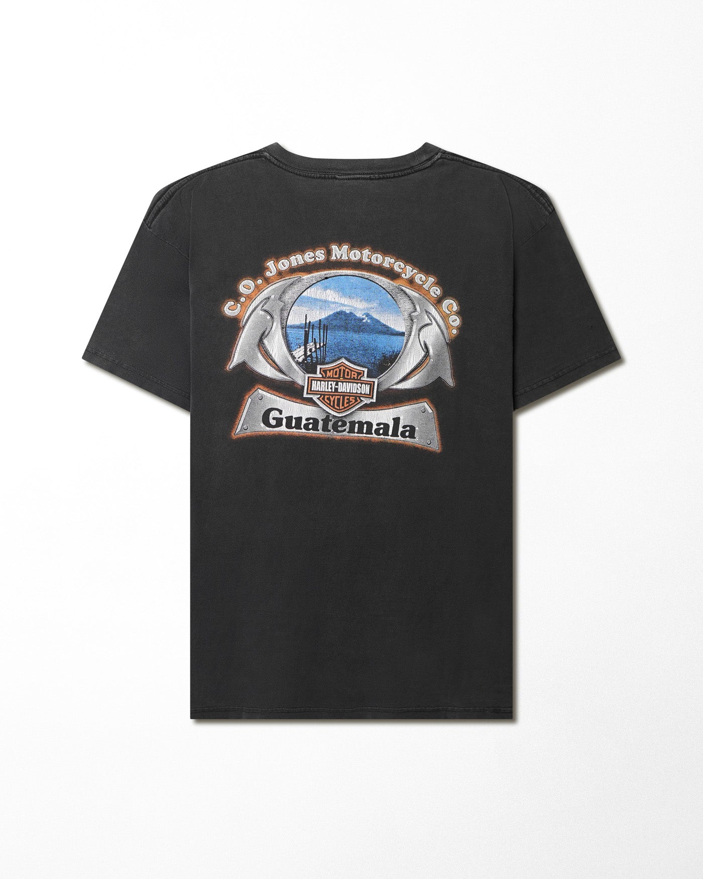 HARLEY DAVIDSON "GUATEMALA" BLACK FADED T-SHIRT