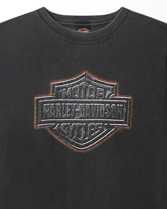 HARLEY DAVIDSON "GUATEMALA" BLACK FADED T-SHIRT
