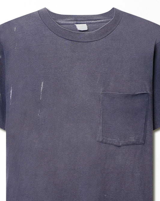 PURPLE FADED POCKET T-SHIRT