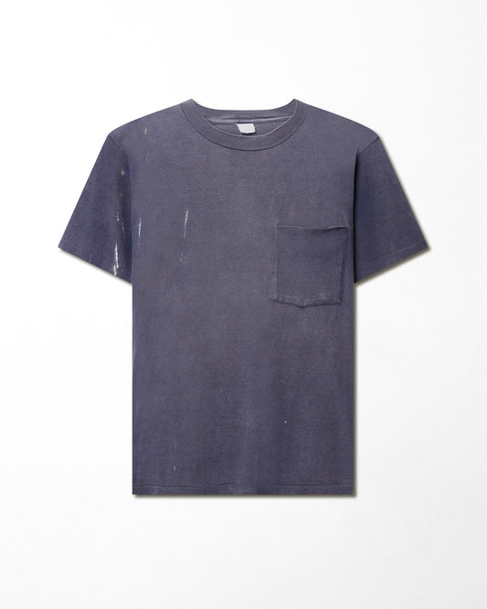 PURPLE FADED POCKET T-SHIRT