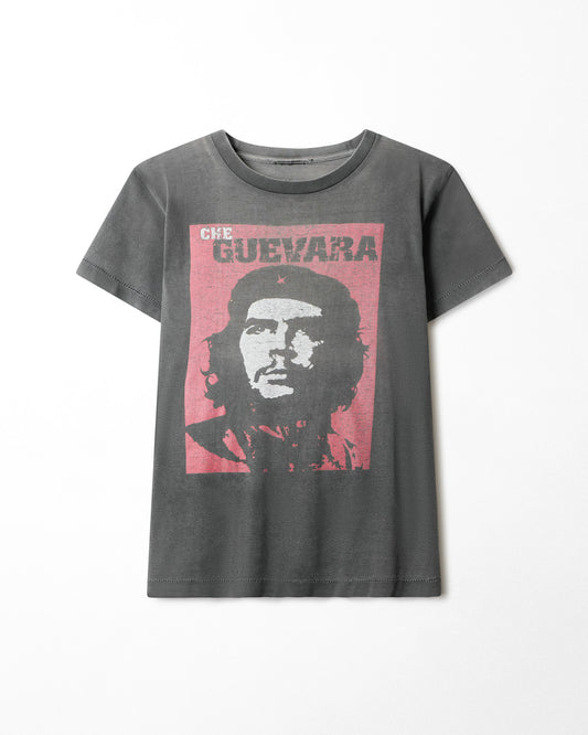 "CHE GUEVARA" BLACK FADED T-SHIRT