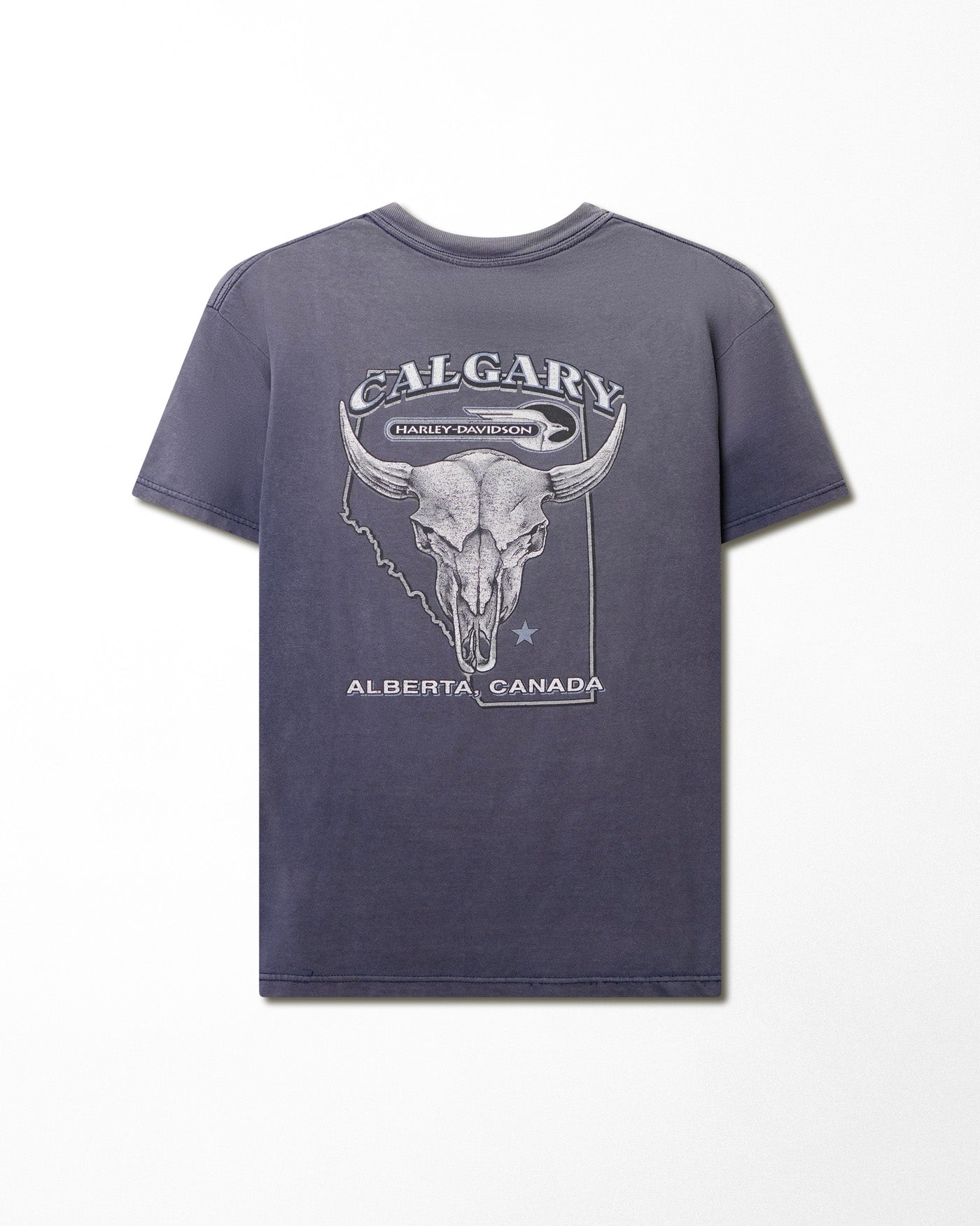 HARLEY DAVIDSON "CALGARY" PURPLE FADED T-SHIRT
