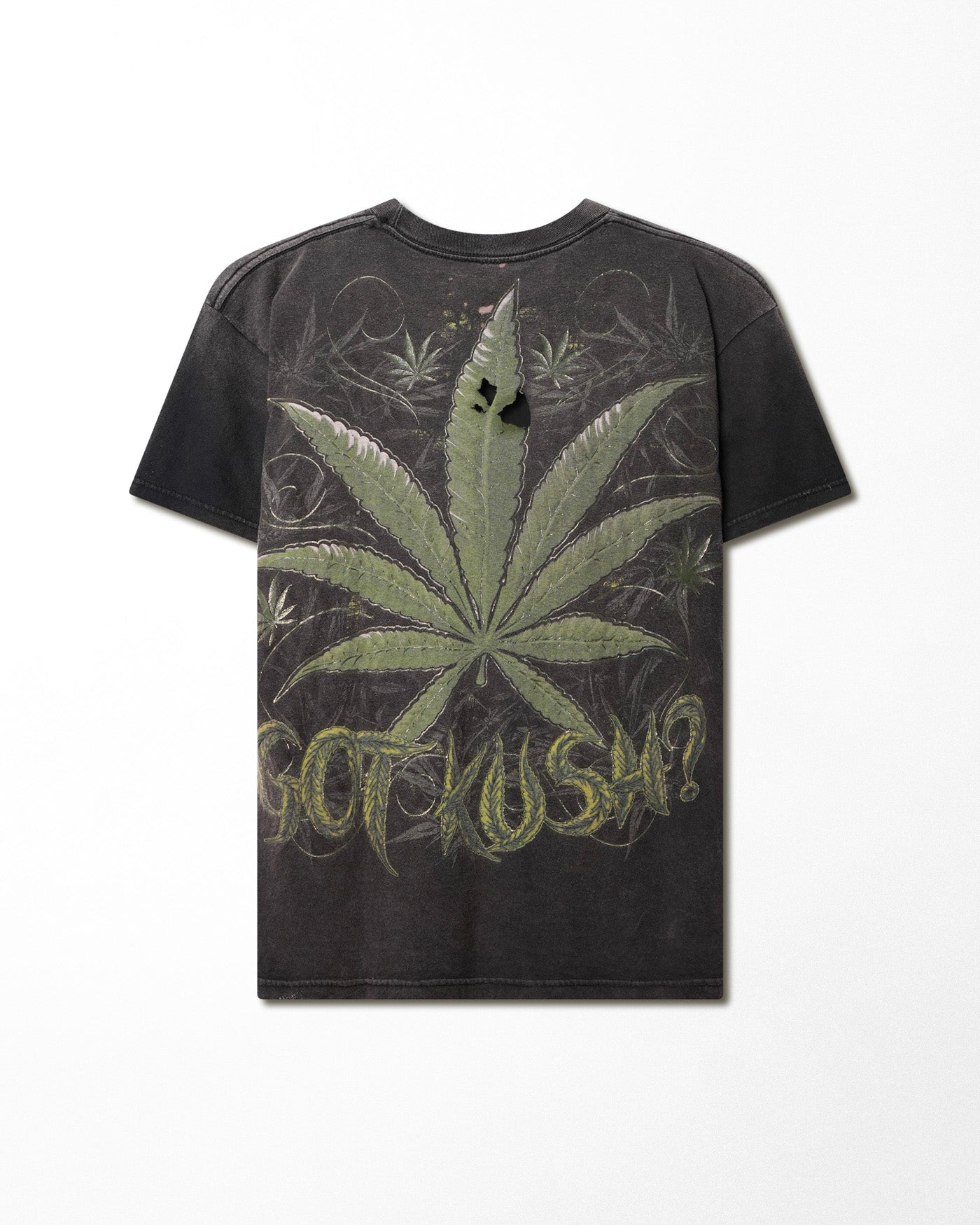 "GOT KUSH?" BLACK FADED T-SHIRT