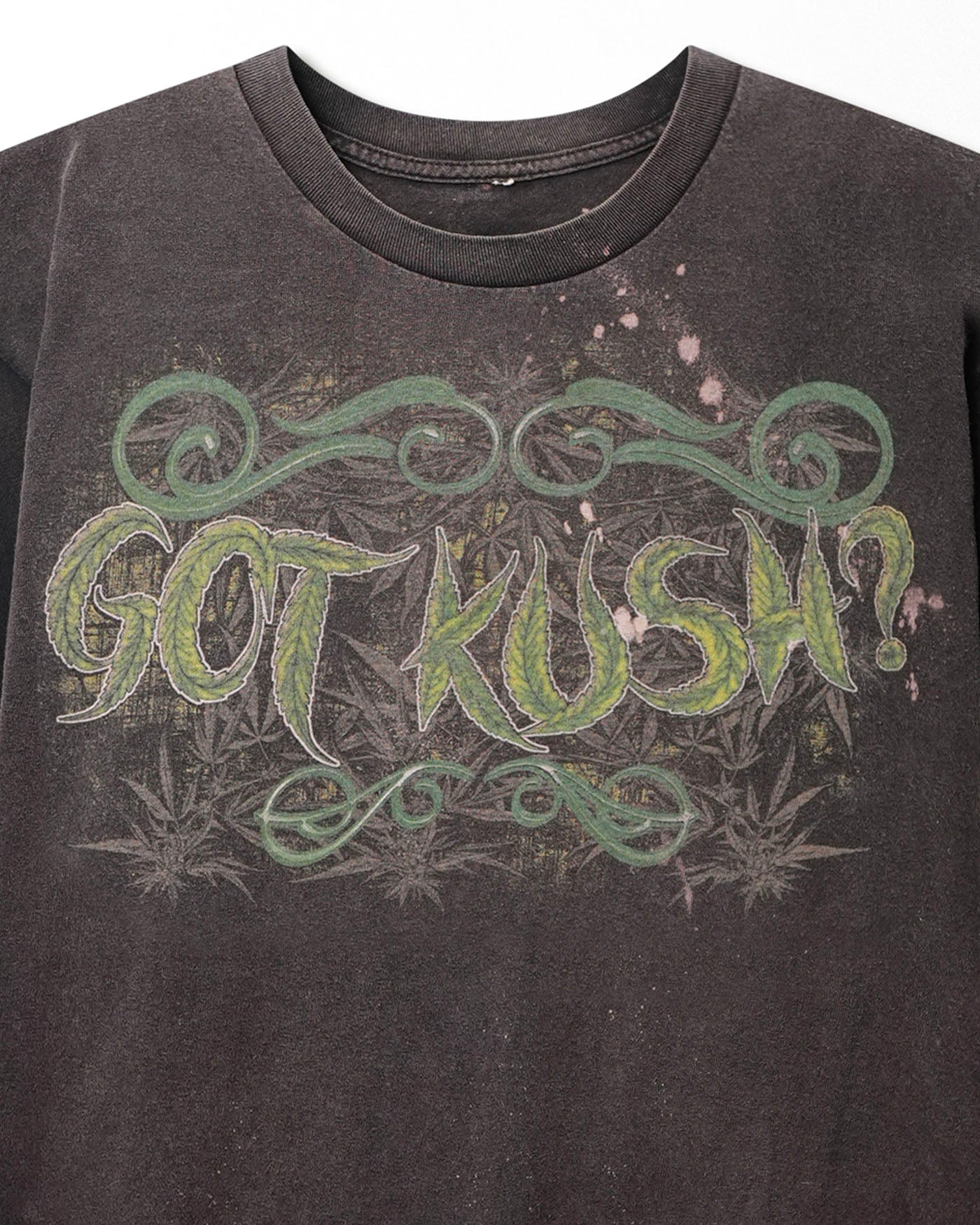 "GOT KUSH?" BLACK FADED T-SHIRT