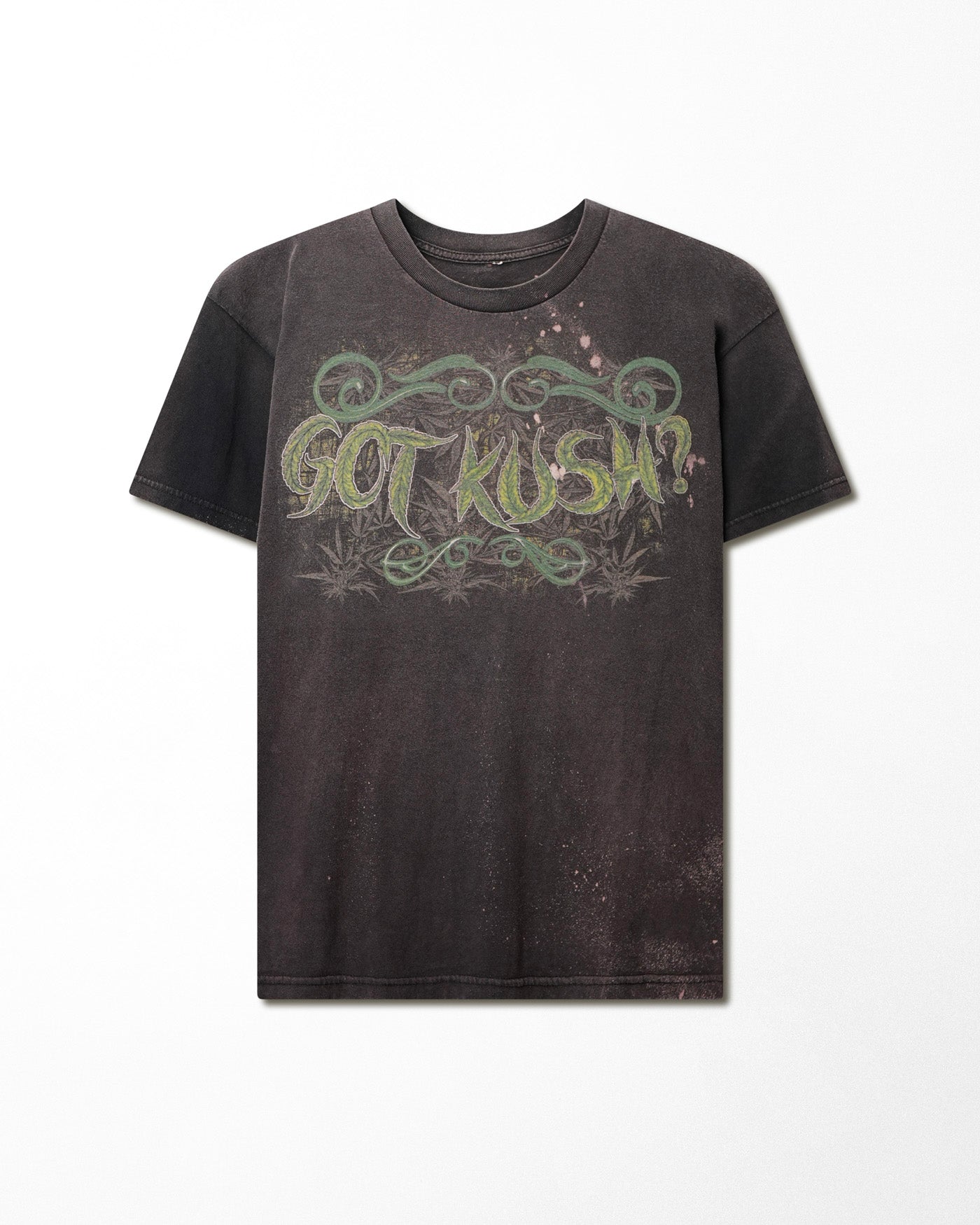 "GOT KUSH?" BLACK FADED T-SHIRT