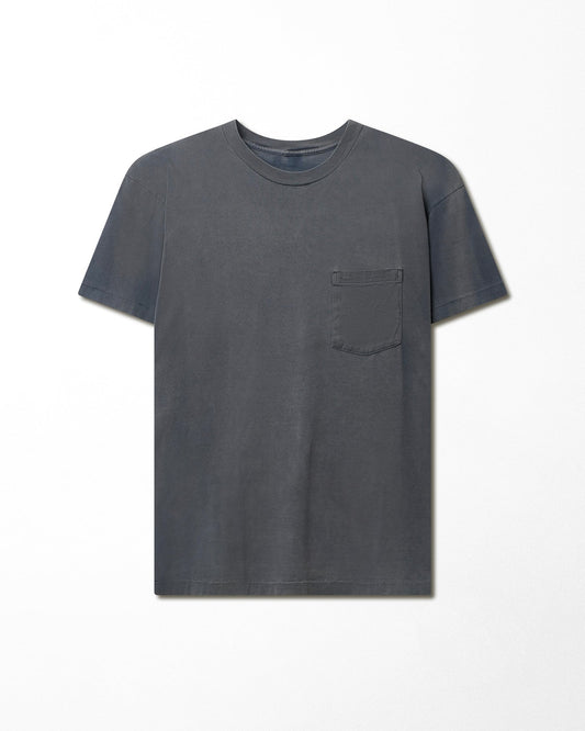 GREY FADED POCKET T-SHIRT