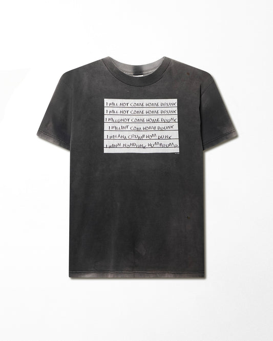 LOL "I WILL NOT COME HOME DRUNK" BLACK FADED T-SHIRT