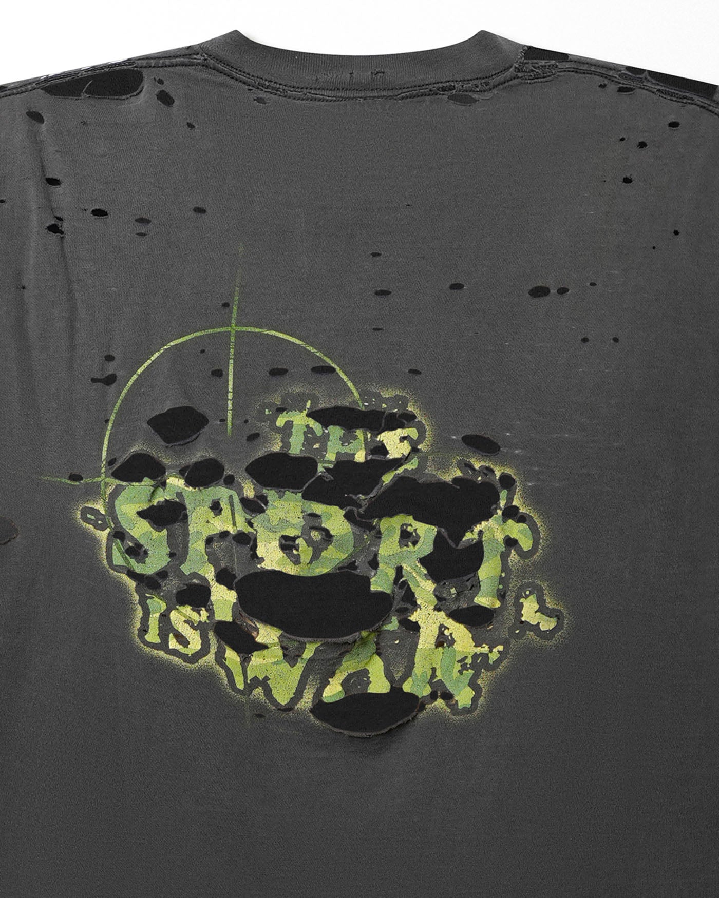 TULTEX "SLAYER" BLACK THRASHED T-SHIRT