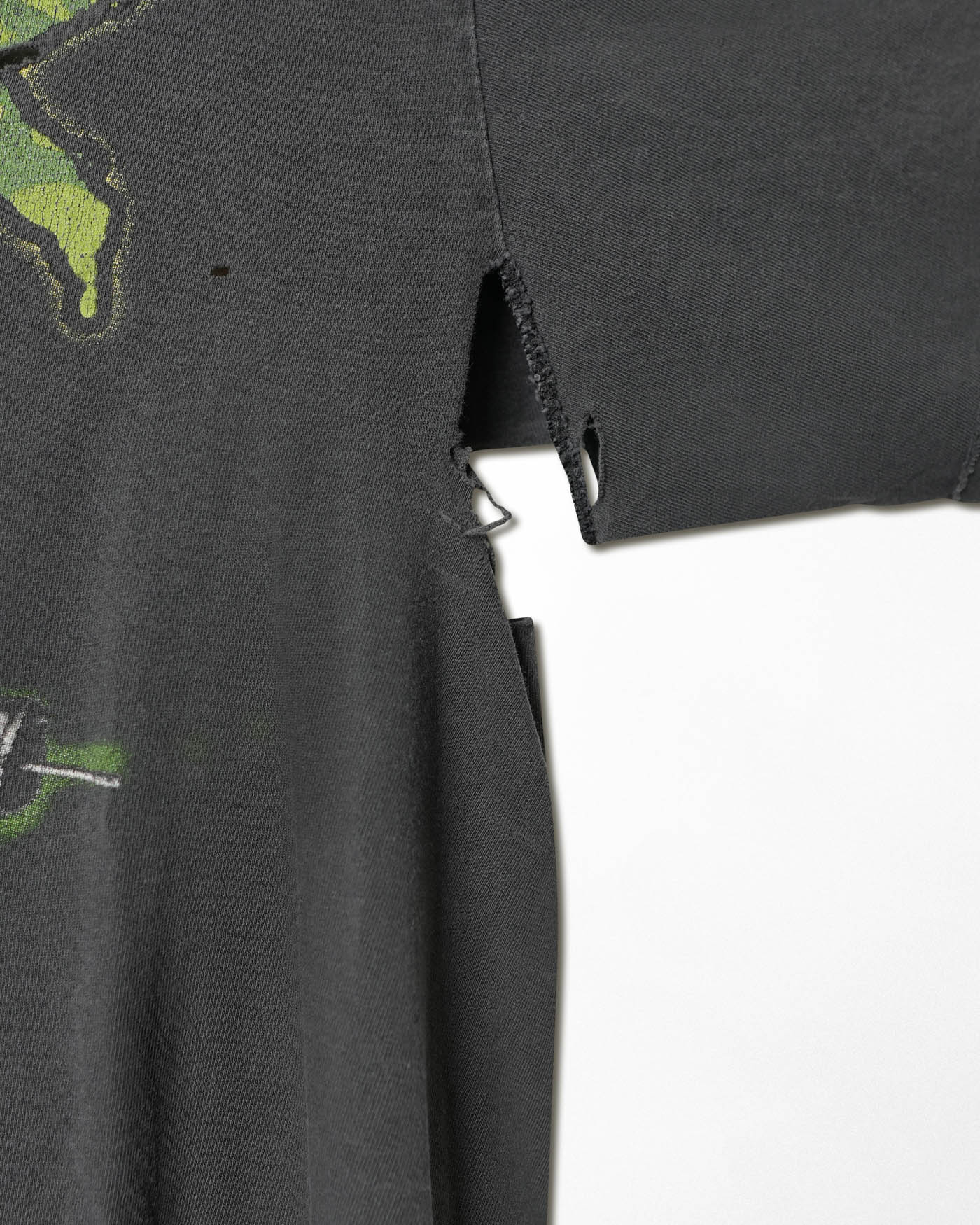 TULTEX "SLAYER" BLACK THRASHED T-SHIRT