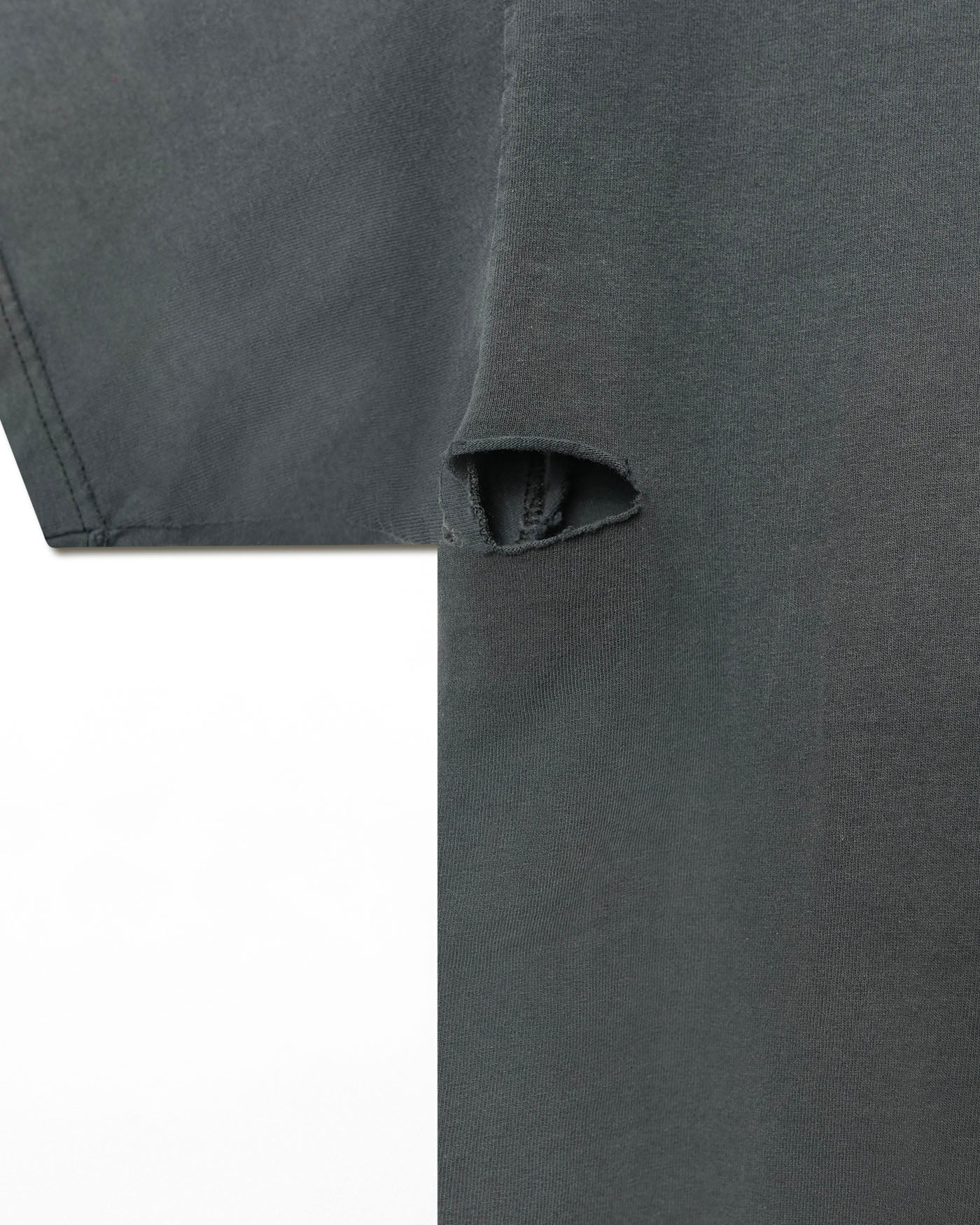 ANVIL "CHOPPERS" GREY FADED DISTRESSED T-SHIRT