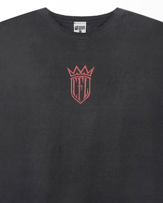 WEST COAST CHOPPERS "RED CREST LOGO" FADED SLEVELESS T-SHIRT