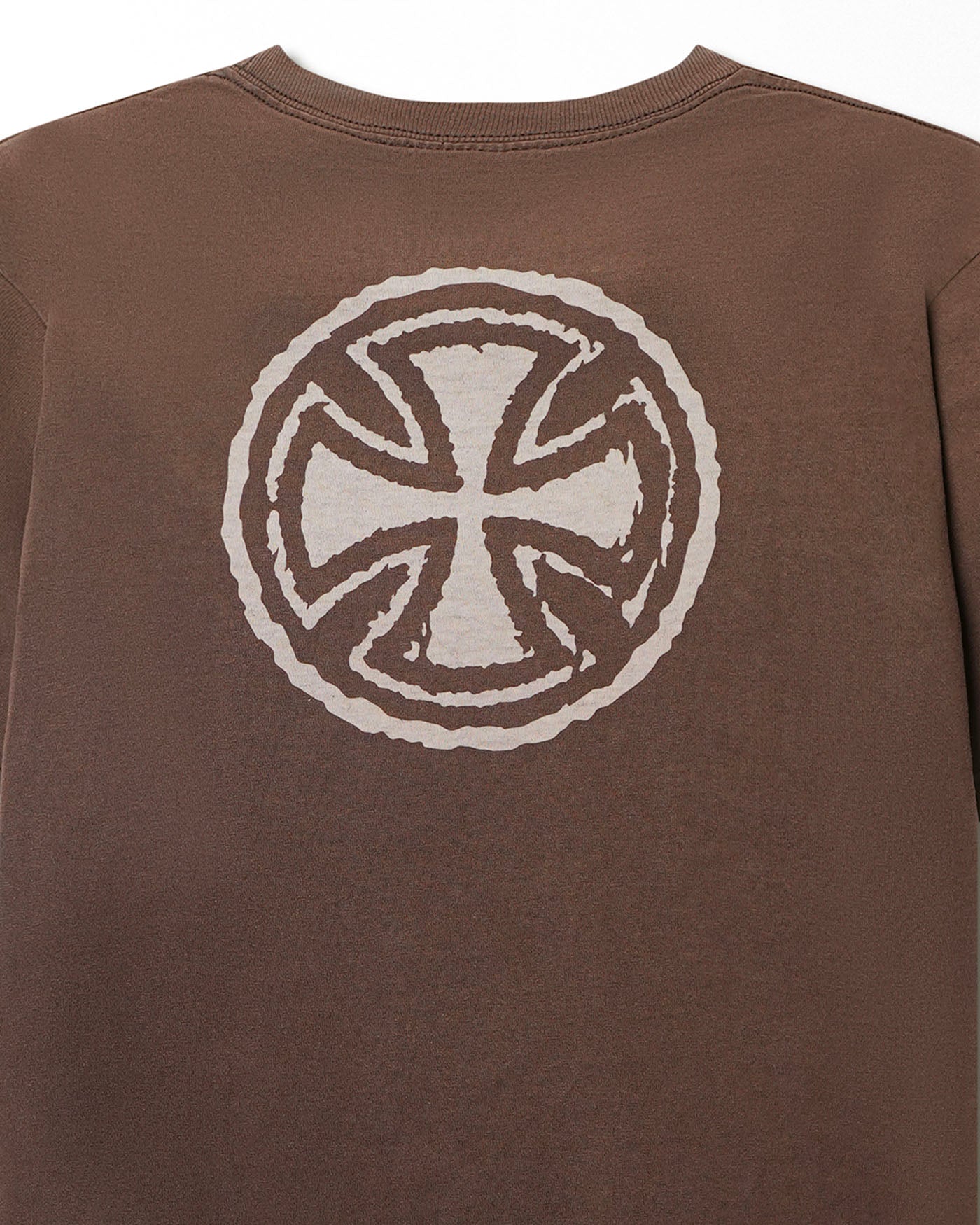 INDEPENDENT "RIDE INDEPENDENT" BROWN FADED T-SHIRT