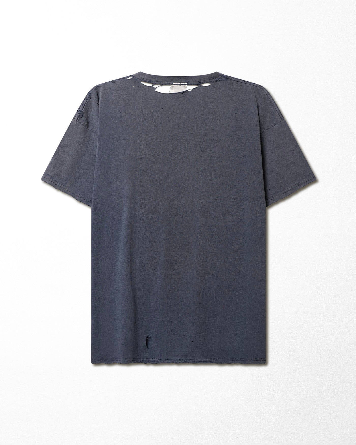 NIKE "SWOOSH" BLUE FADED DISTRESSED T-SHIRT