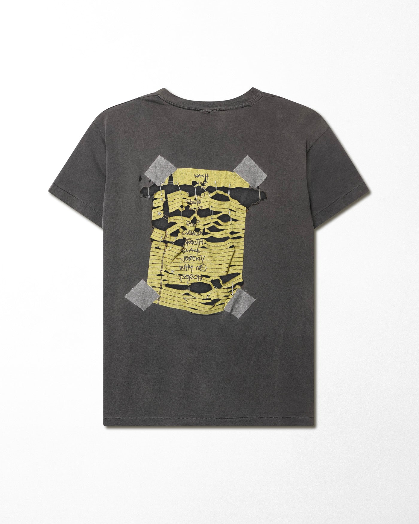 HANES "PEARL JAM ALIVE" BLACK DISTRESSED T-SHIRT