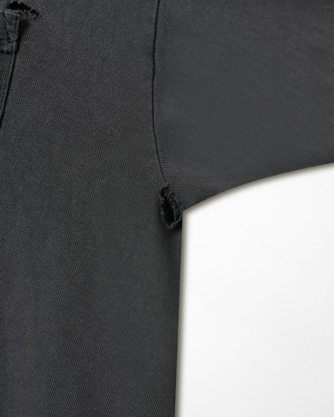 "IF YER SCARED" BLACK FADED POCKET T-SHIRT
